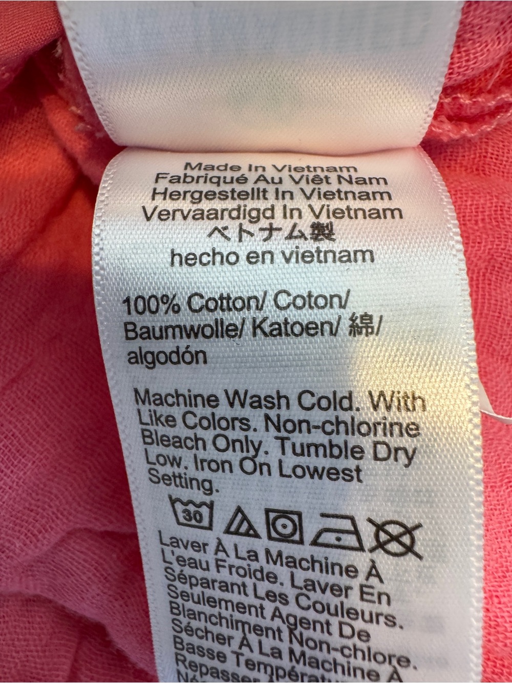 J. Crew Vibrant Pink Coral Short-Sleeve Gauze dress - Picture 5 of 5